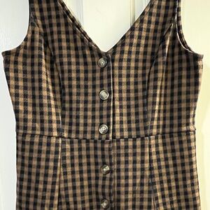 American Eagle Plaid Dress with Pockets